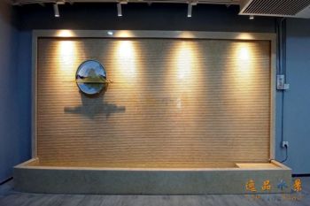 北京公司辦公室流水水幕牆案例